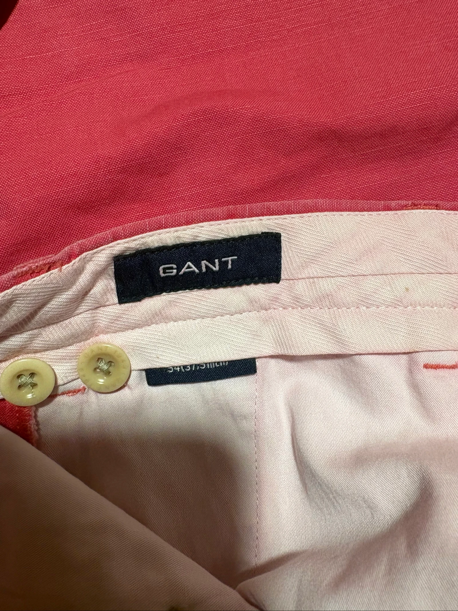 Pantalón chino Gant hombre coral rosa talla 54 L XL nuevo con etiqueta chino pant – photo 8